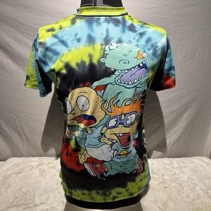 RugRats reptar‎ unisex size XXL tye dye shirt.
